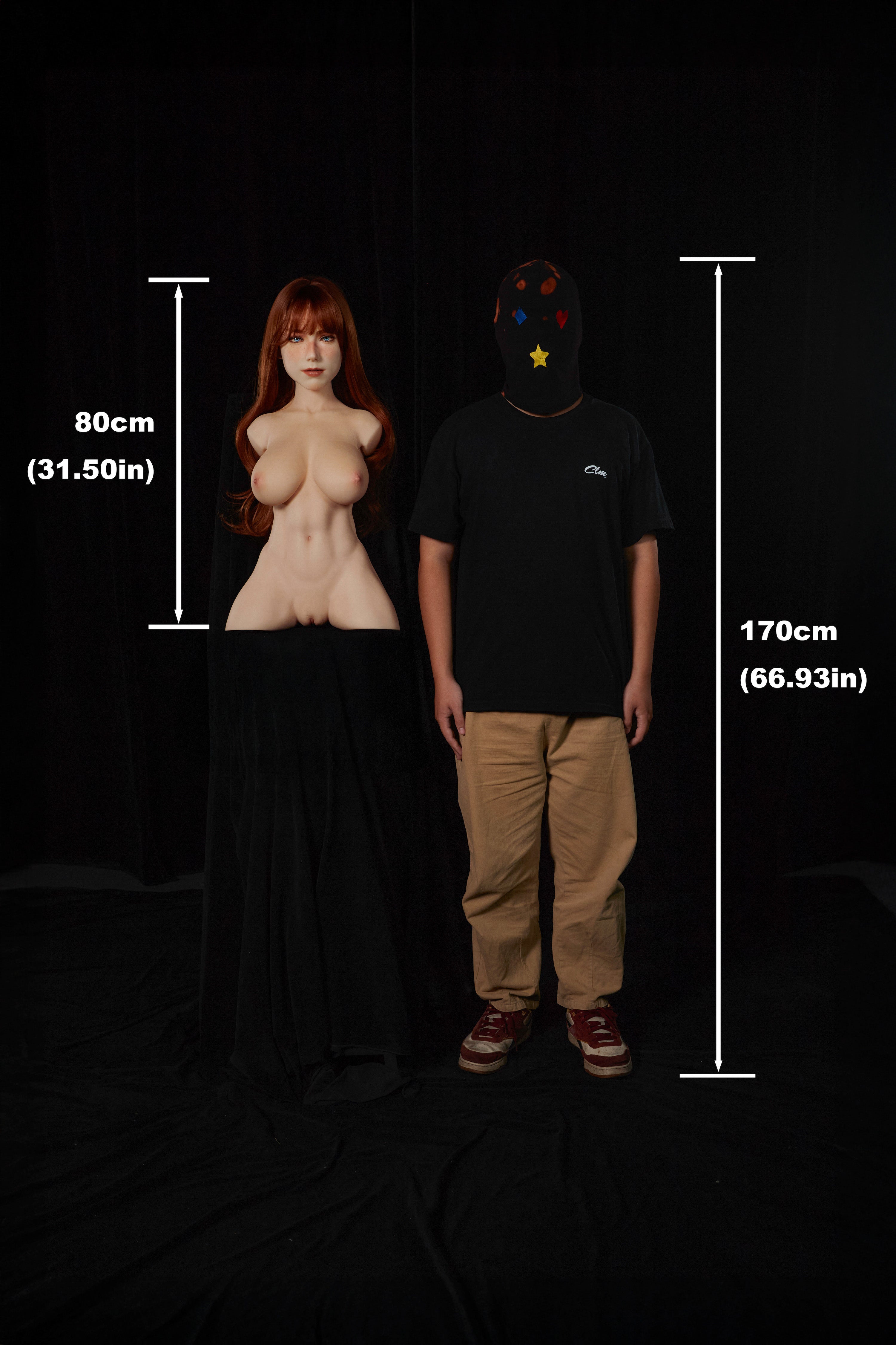 Livia 663# – CLM ULW Torso con Testa 80 cm | Full Silicone (F Cup)