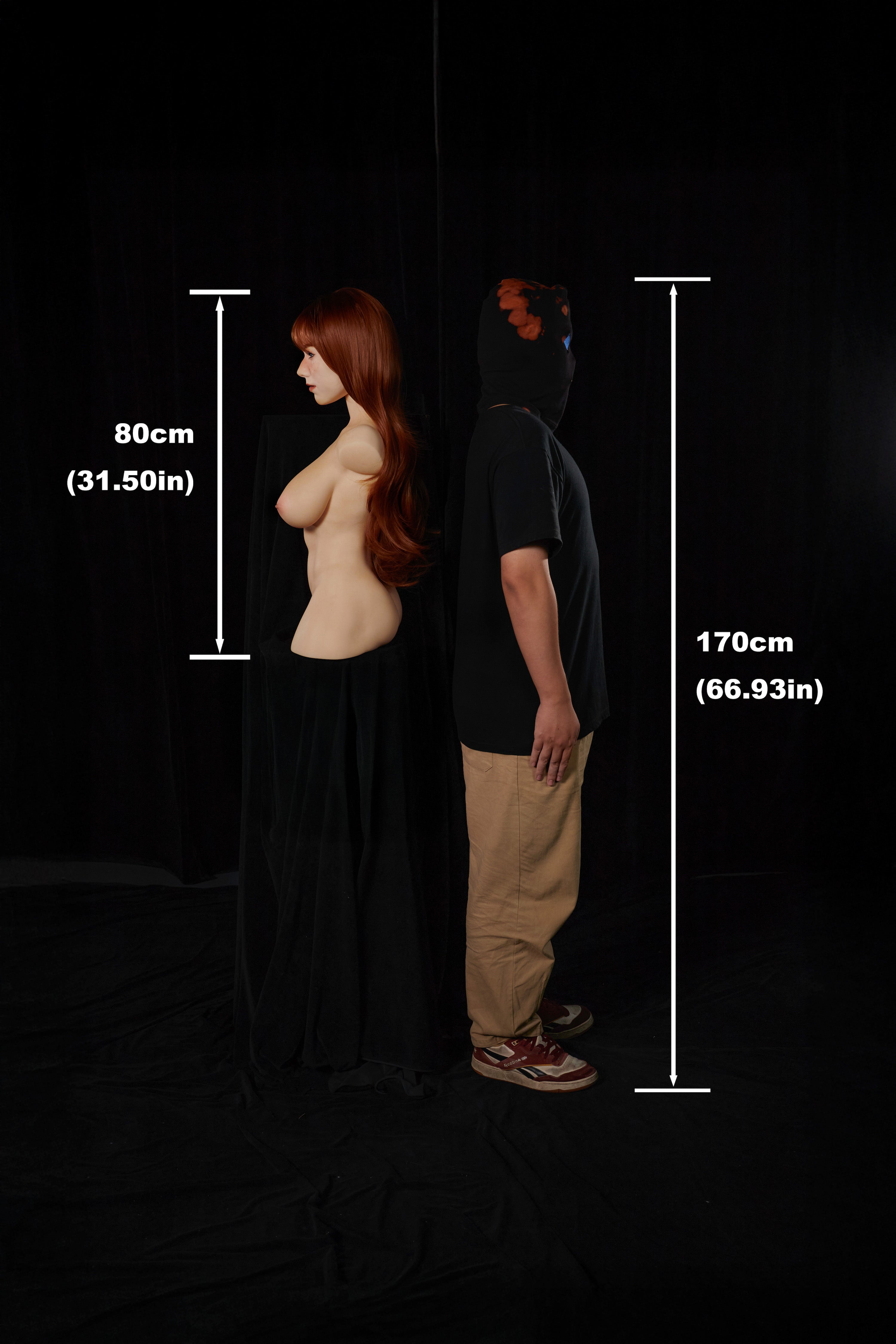 Livia 663# – CLM ULW Torso con Testa 80 cm | Full Silicone (F Cup)