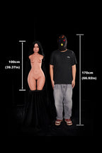 Raven 881# – CLM ULW Torso con Testa 100 cm | Full Silicone (AA Cup)