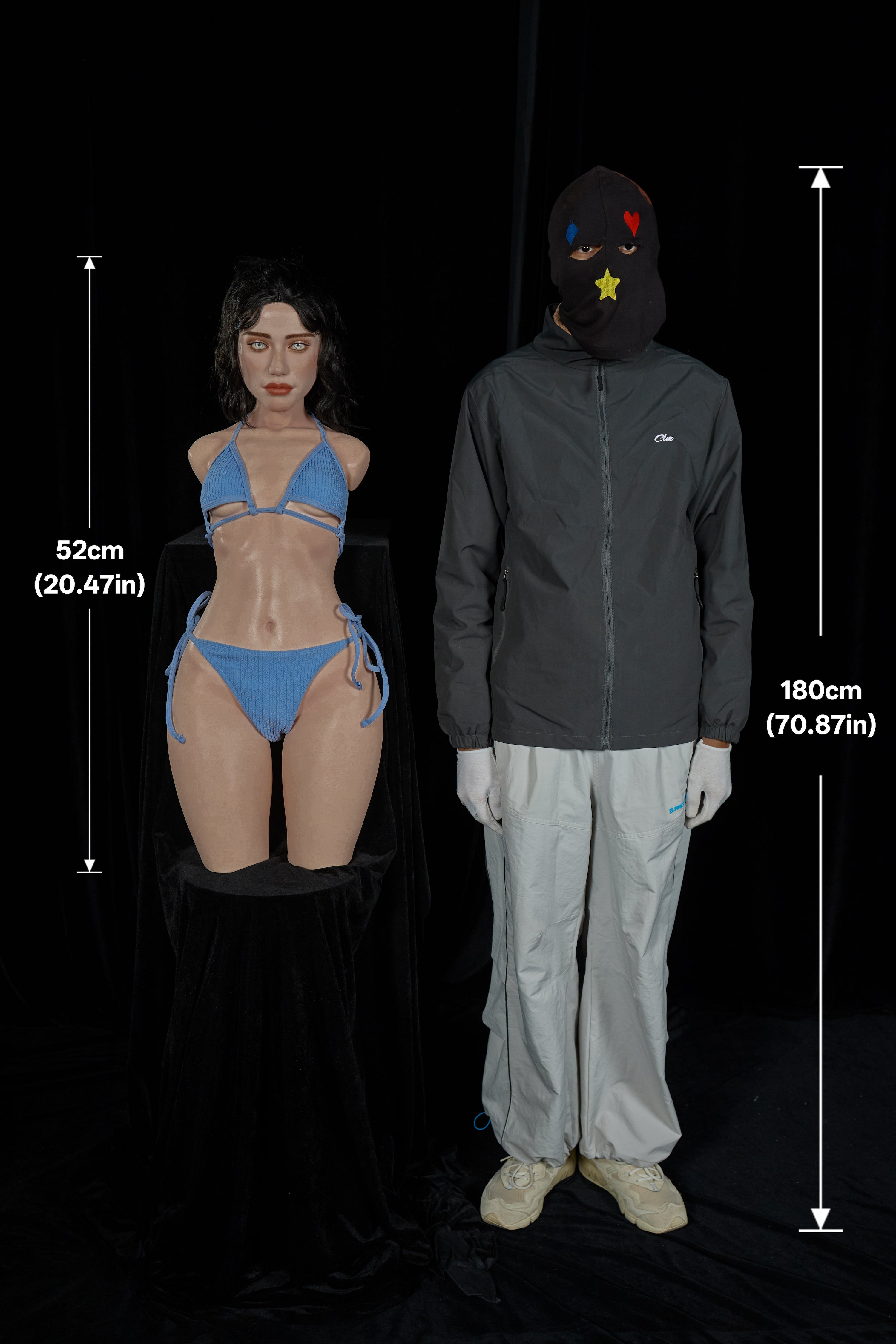 Tasha 881# – CLM ULW Torso con Testa 100 cm | Full Silicone (AA Cup)