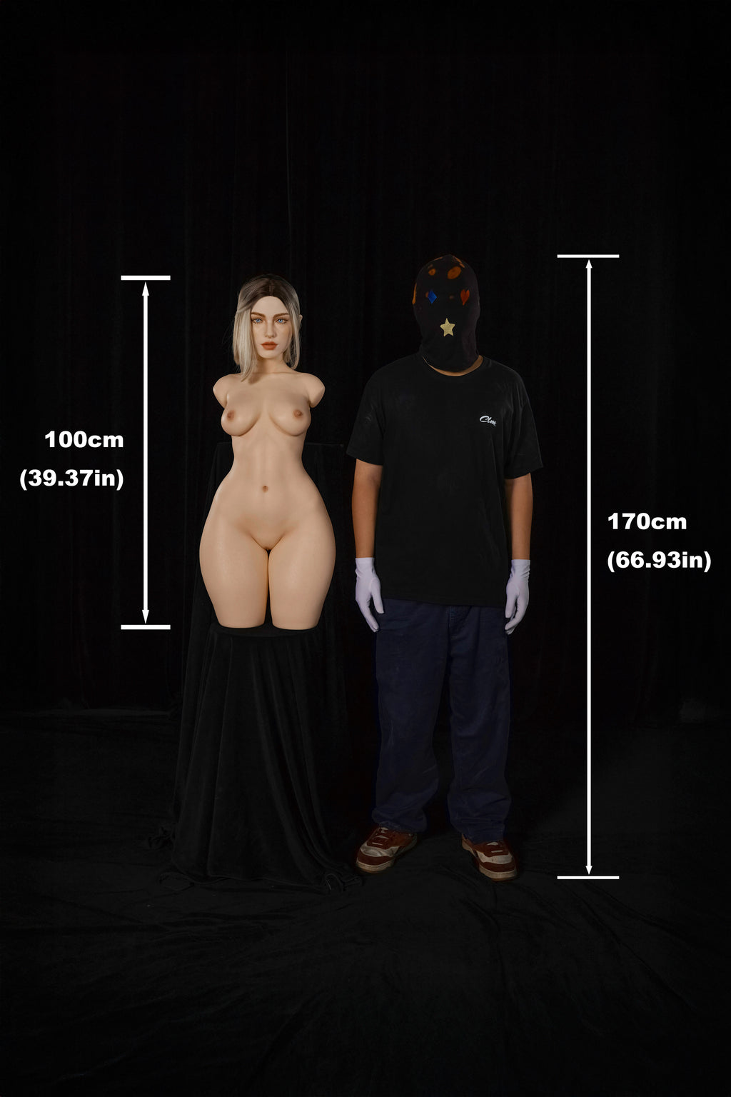 Eydis 882# – CLM ULW Torso con Testa 100 cm | Full Silicone (E Cup)