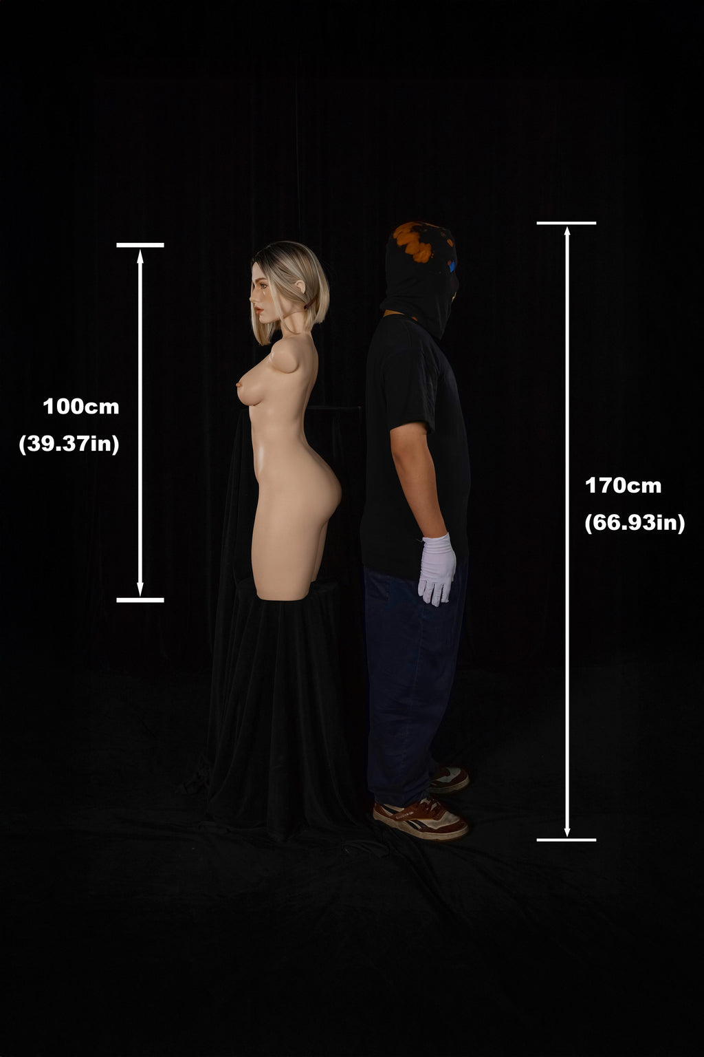 Eydis 882# – CLM ULW Torso con Testa 100 cm | Full Silicone (E Cup)