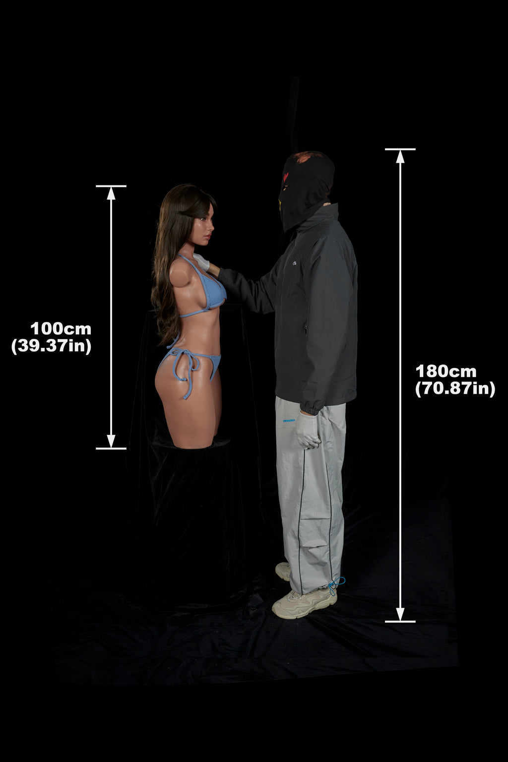 Morgan 882# – CLM ULW Torso con Testa 100 cm | Full Silicone (E Cup)