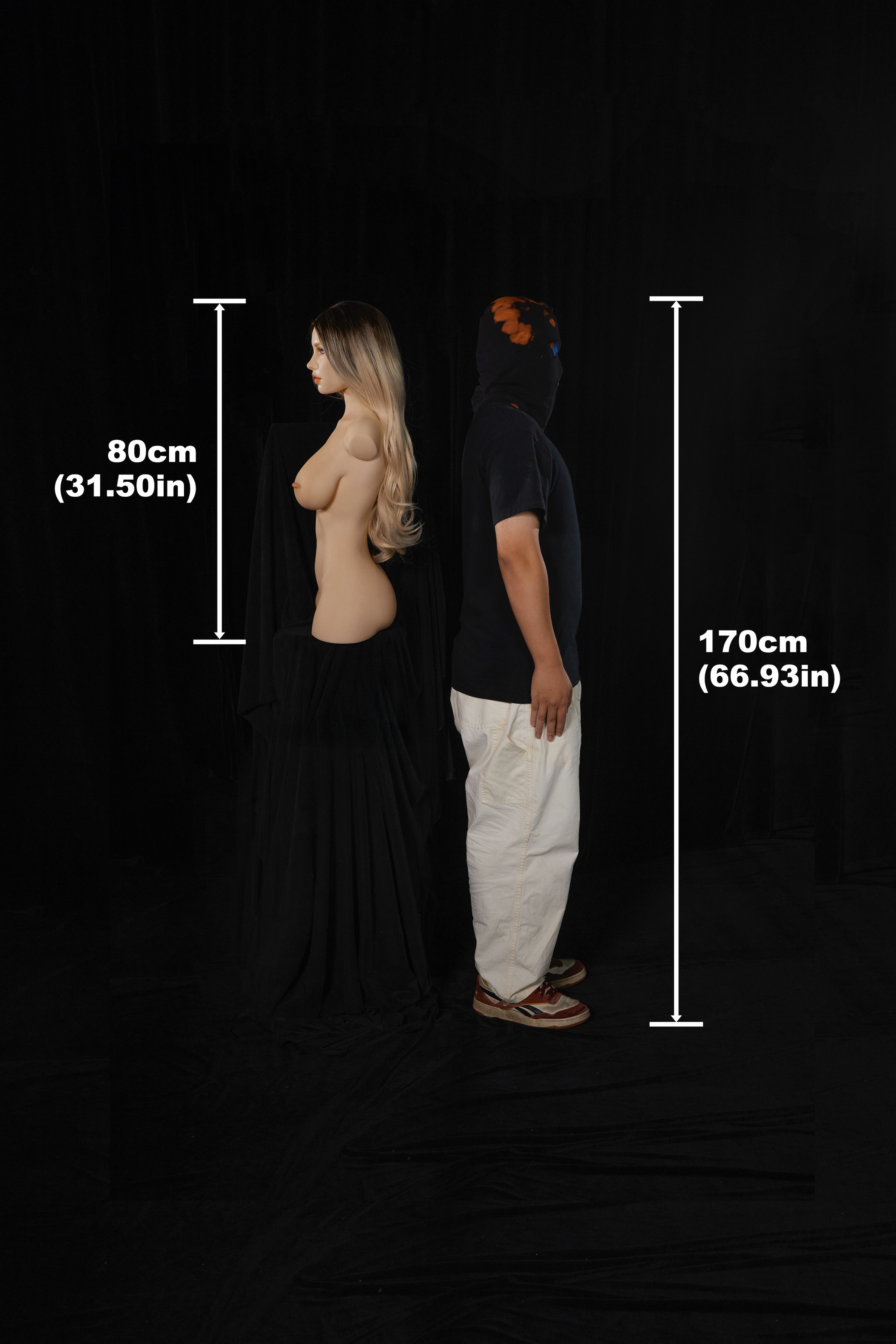 Miko 662# – CLM ULW Torso con Testa 80 cm | Full Silicone (E Cup)