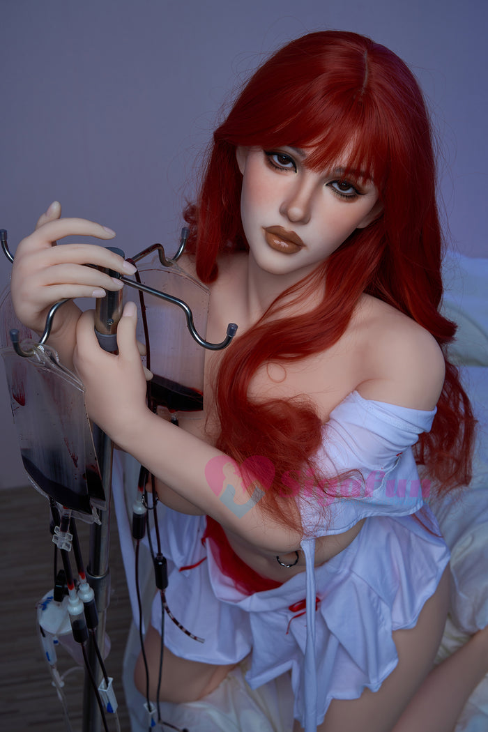 Cecily 164 cm Sigafun – Hybrid Sex Doll TPE Natural con Testa in Silicone