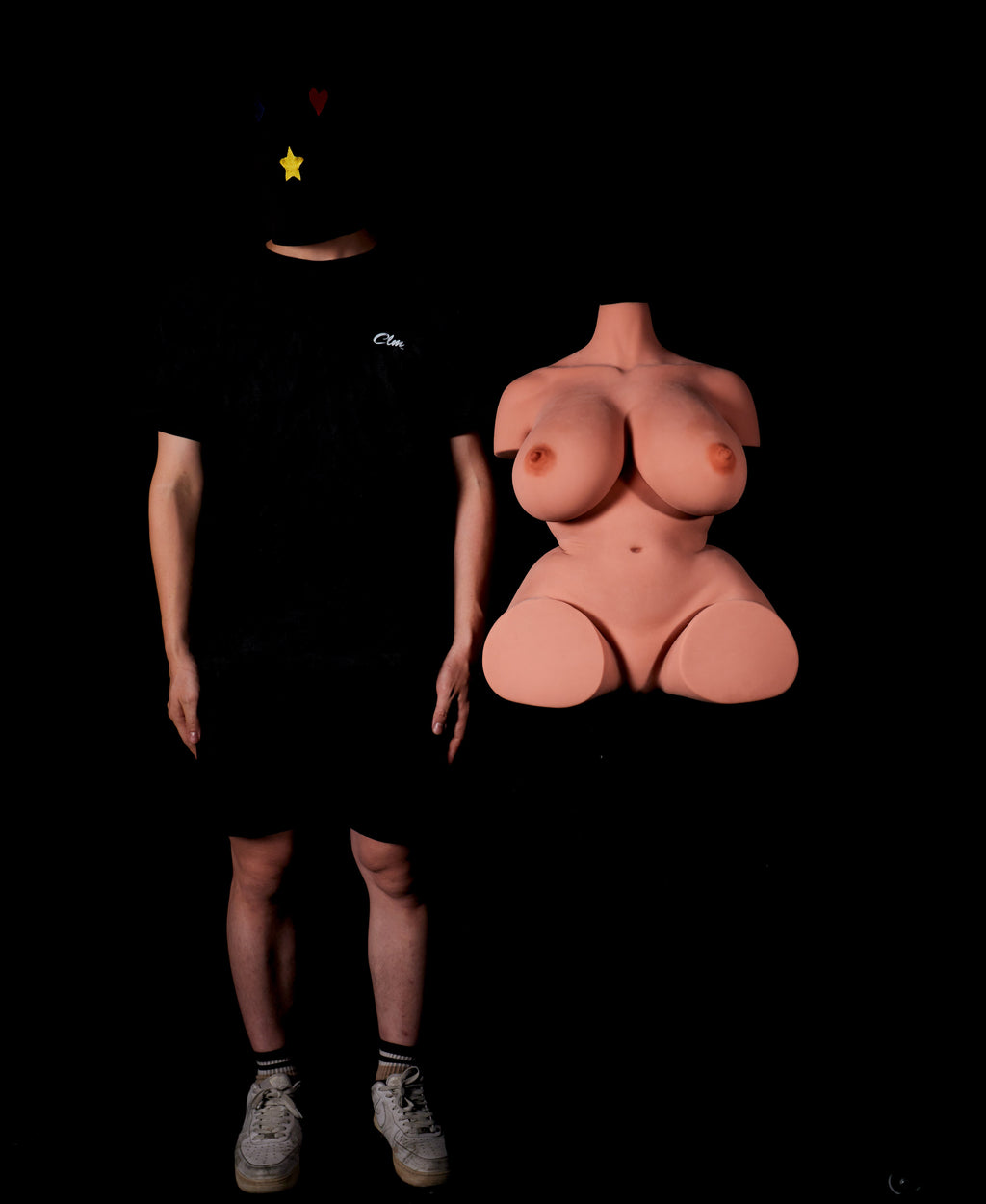 Climax Doll #160 Torso S-TPE Black – schema misure 1