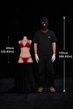 CLM ULW 661 torso senza testa 60 cm – confronto dimensioni frontale