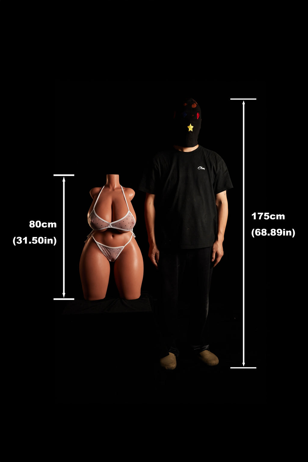 Misure CLM ULW 884 torso senza testa – Black 1
