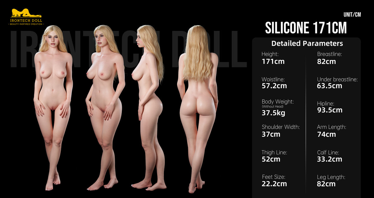 Irontech corpo silicone 171 cm – misure e proporzioni ufficiali