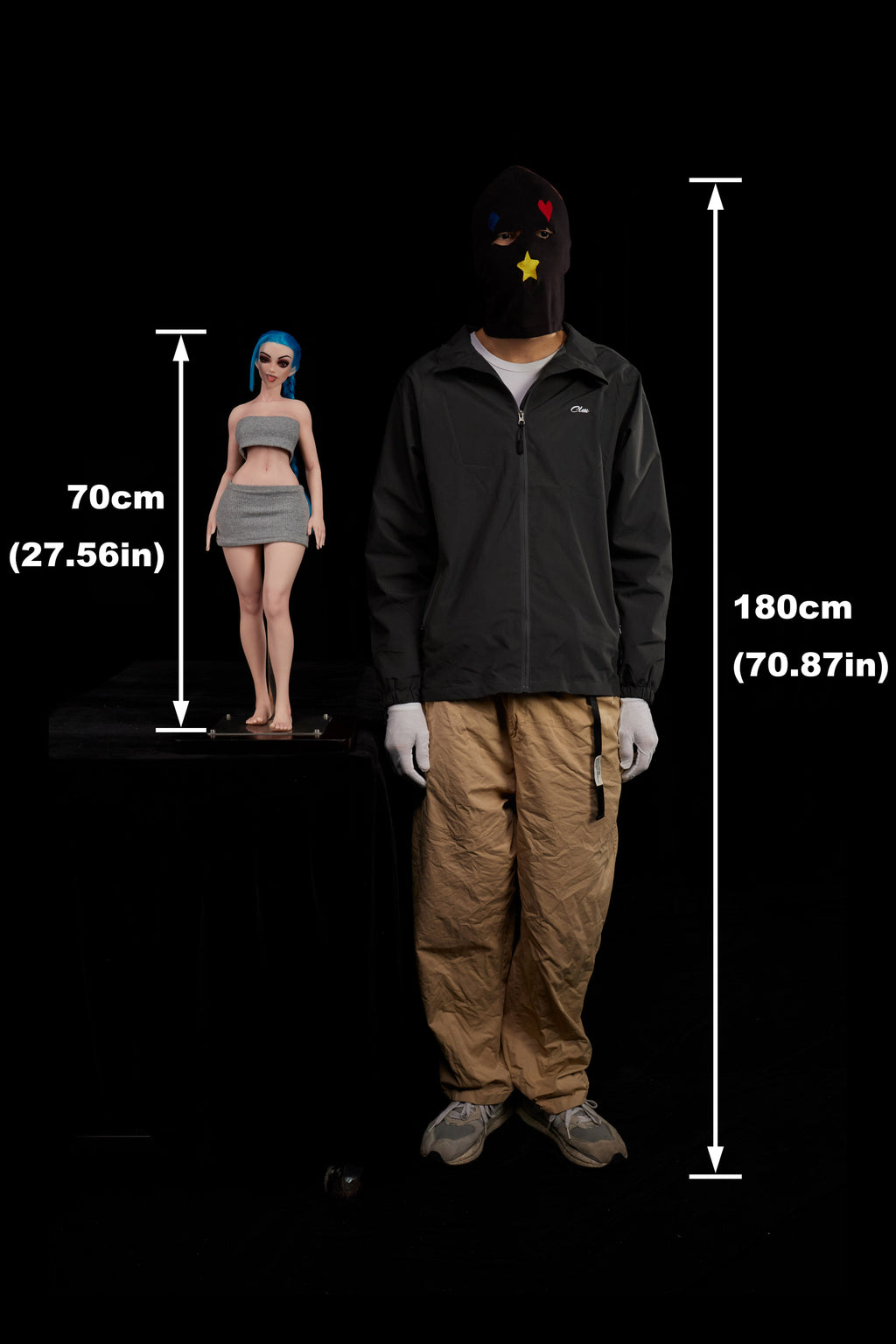 Jetta Climax Doll Classic Si70 cm MO – confronto dimensioni 1