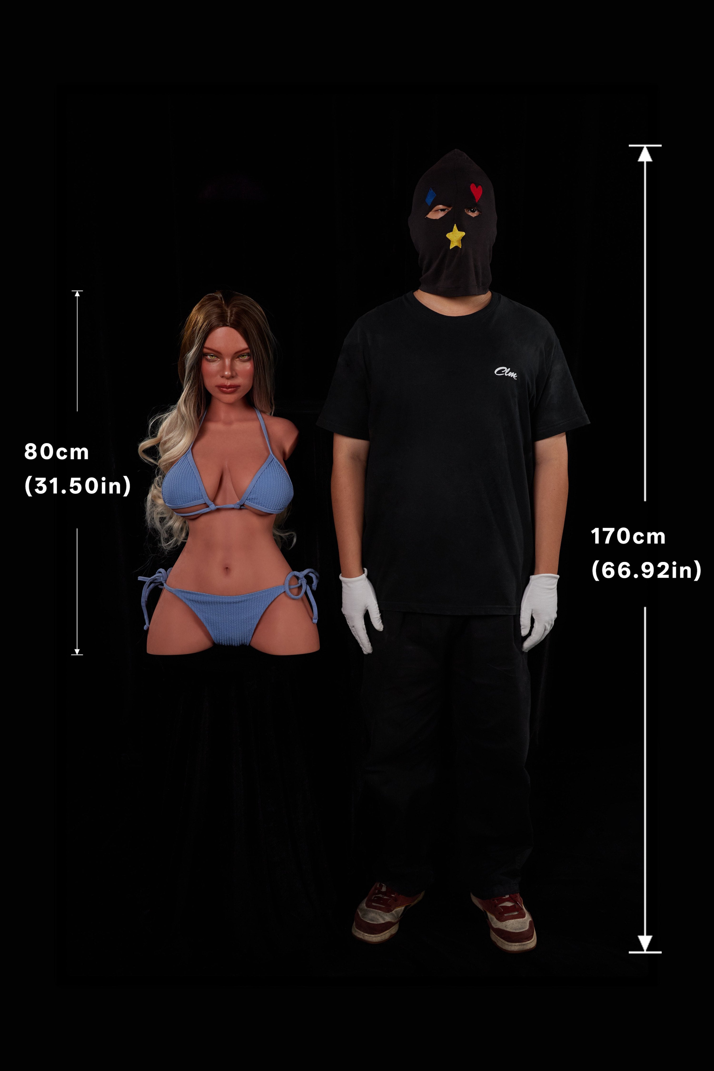 Hedia 662# – CLM ULW Torso con Testa 80 cm | Full Silicone (E Cup)