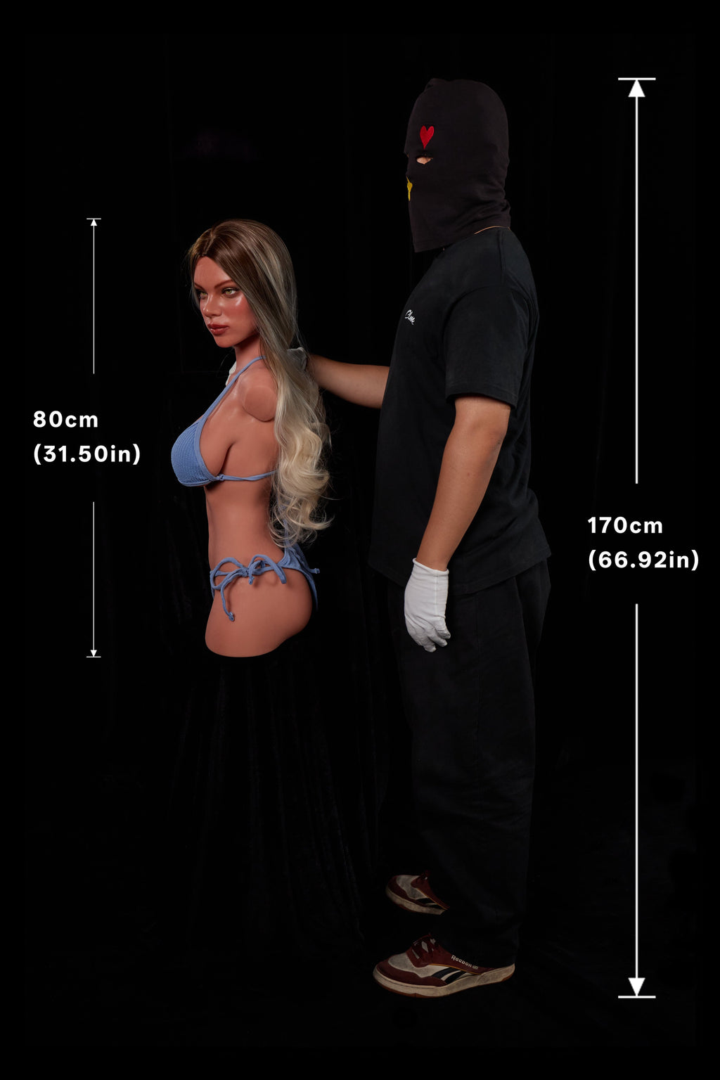 Hedia 662# – CLM ULW Torso con Testa 80 cm | Full Silicone (E Cup)