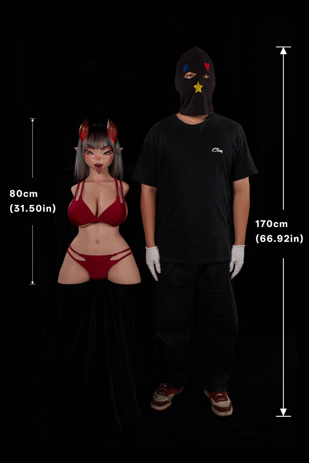 Meru 664# – CLM ULW Torso con Testa 80 cm | Full Silicone (G Cup)
