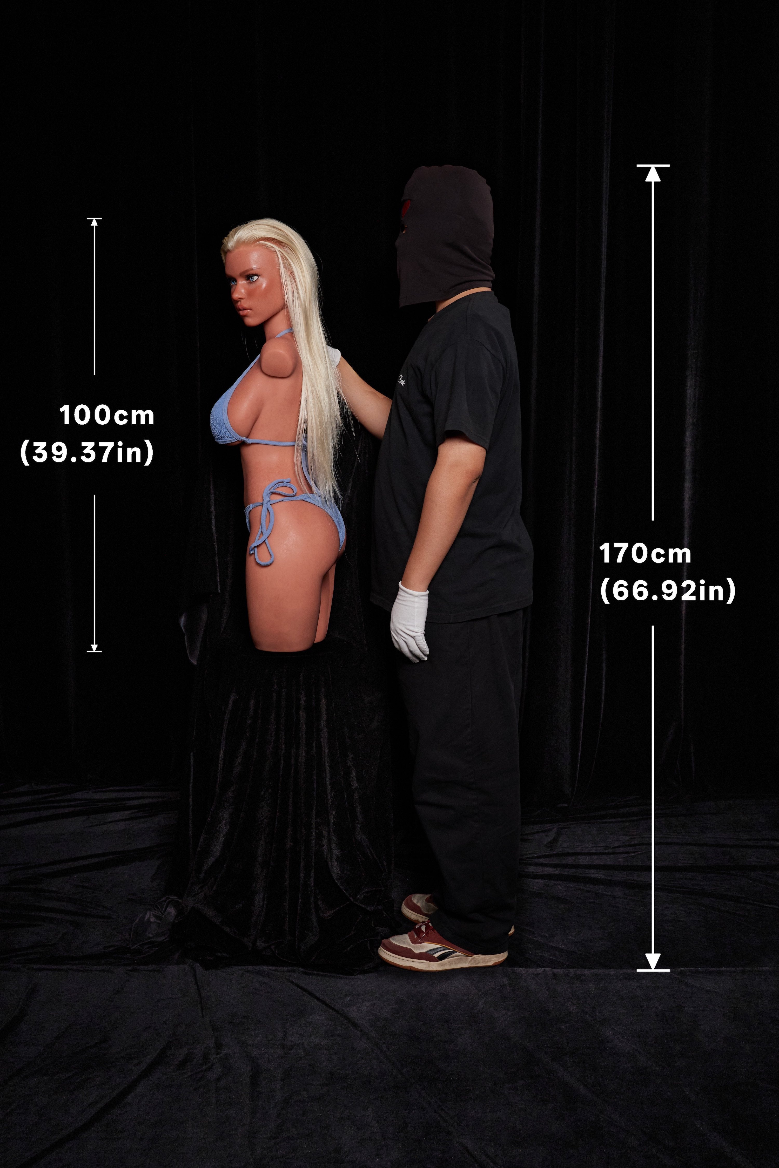 Fiora 883# – CLM ULW Torso con Testa 100 cm | Full Silicone (E Cup)