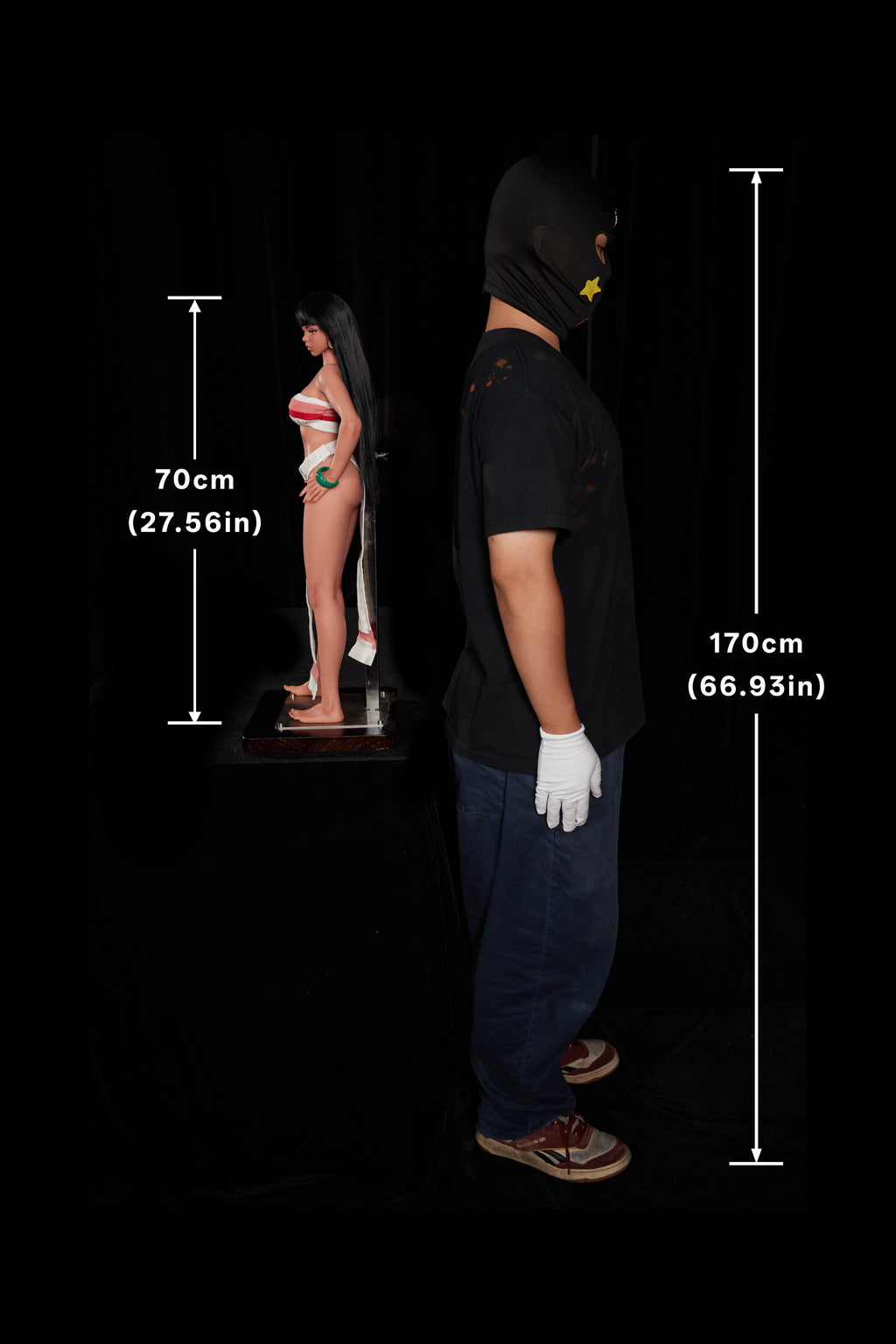 Roxy Climax Doll Classic Si70 cm MO – confronto dimensioni 2